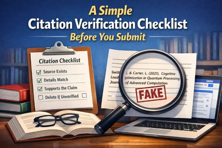 A Simple Citation Verification Checklist Before You Submit