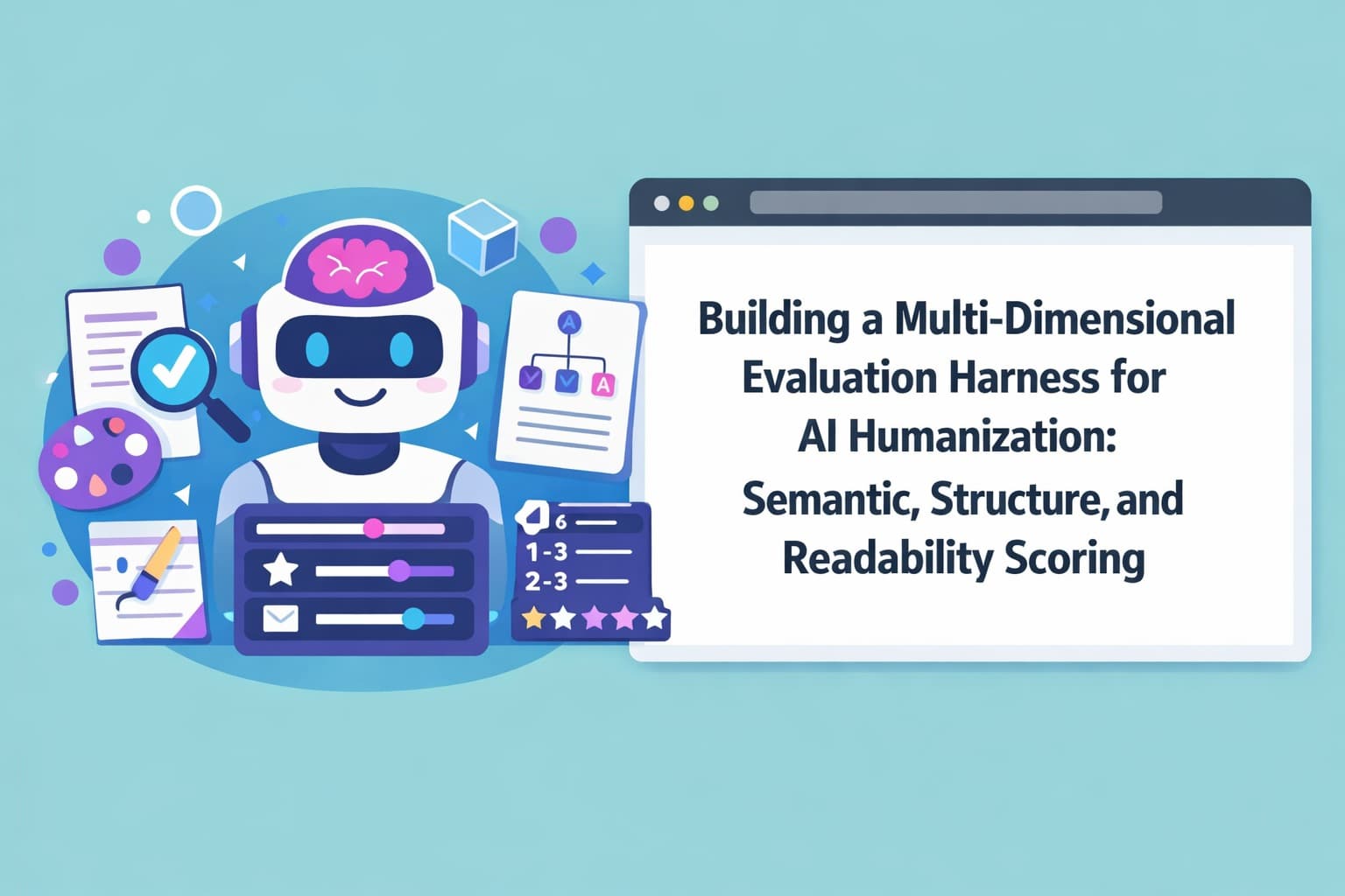 Building a Multi-Dimensional Evaluation Harness for AI Humanization: Semantic, Structure, and Readability Scoring