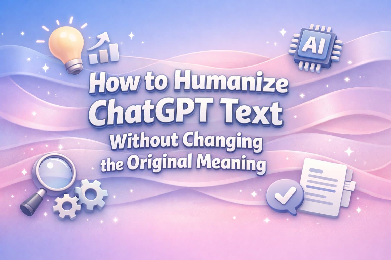 How to Humanize ChatGPT Text Without Changing the Original Meaning
