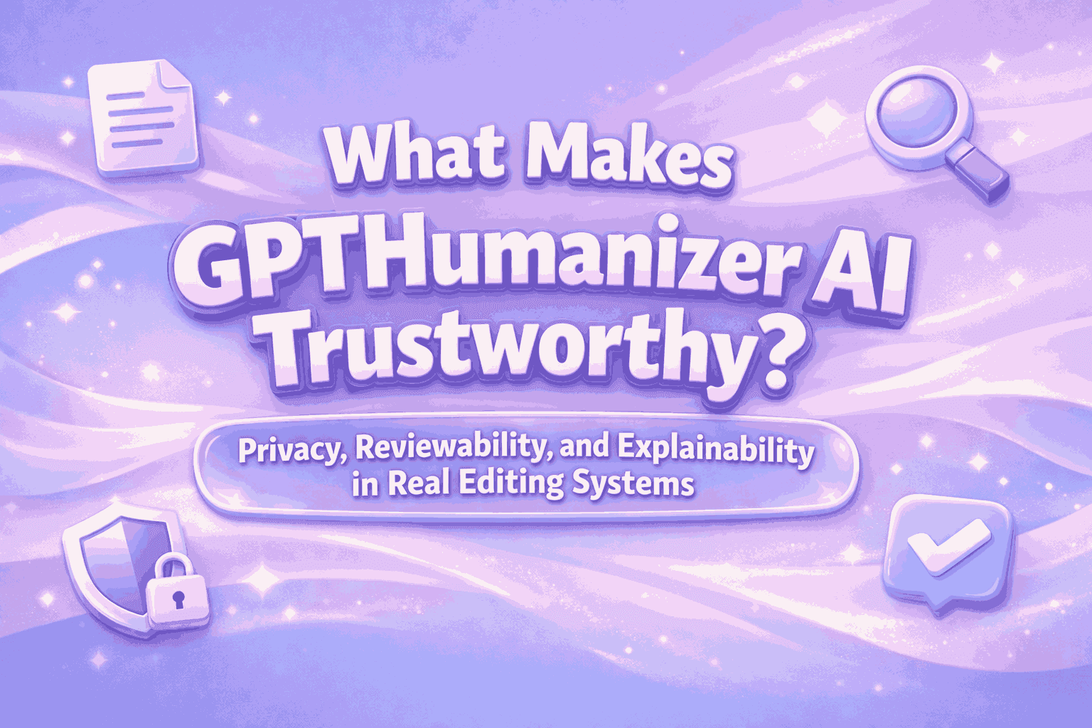 What Makes GPTHumanizer AI Trustworthy? Privacy, Reviewability, and Explainability in Real Editing Systems