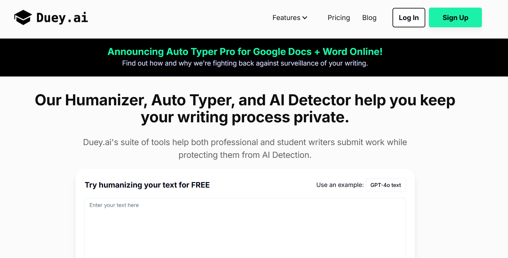 Duey.ai Review 2026: I Tested Its AI Humanizer