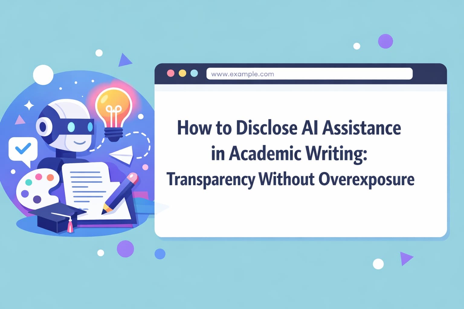 How to Disclose AI Assistance in Academic Writing: Transparency Without Overexposure